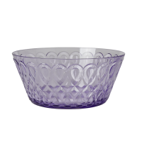Lavender Swirl Embossed Acrylic Serving Bowl Rice DK